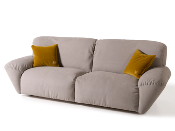 BELUGA - 3 seater sectional microfiber sofa by Mantellassi 1926 - view 2